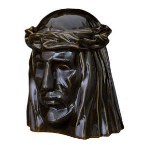 Jesus of Nazareth - Ceramic Cremation Ashes Urn – Oily Green